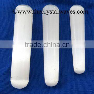 Selenite Smooth Massage Wands