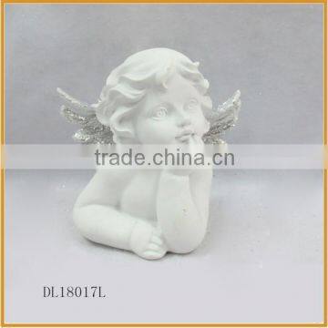 indoor native resin angel figurines with wings for sale