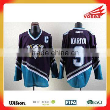 100% Polyester Custom jersey fabric hockey