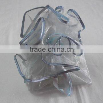 custom sheer ribbon cosmetic organza bag