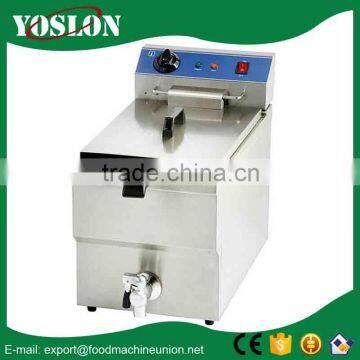 16L YEF-161V electric deep fryer with valve