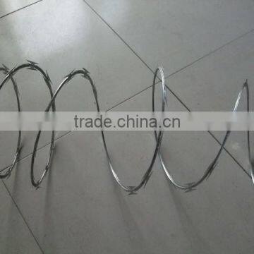 high quality razor barb wire/electric galvanized razor barbed wire