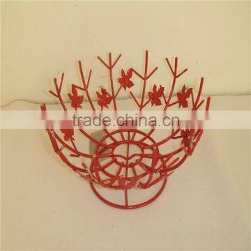 red color fruit basket racks shelf