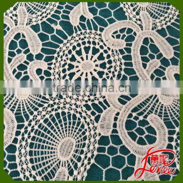 POPULAR SUPPLIER NEW ARRIVAL WHITE CHEMICAL EMBROIDERY FABRIC FOR GARMNET