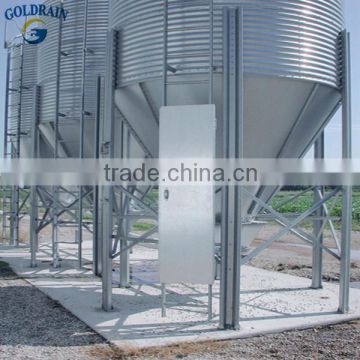 Small scale hopper bottom grain bins