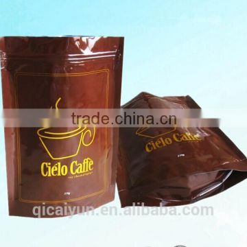 Accept Custom Order and Gravure Printing Surface Handling zip lock coffee bag with degassing valve                        
                                                Quality Choice