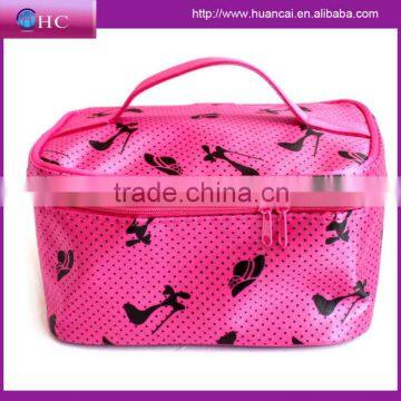 Wholesale Red Transparent Makeup Bag, Make Up Bag, Cosmetic Bag