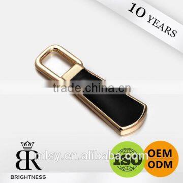 Branded black oxhorn gold zipper puller for clothing Brightness B1-80019