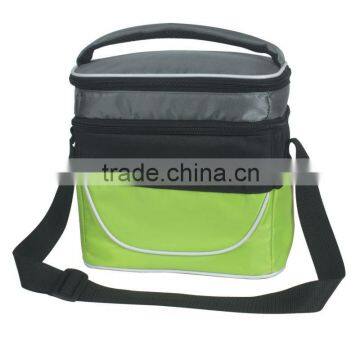 Two Compartment Lunch Bag-Lime Green photo-1