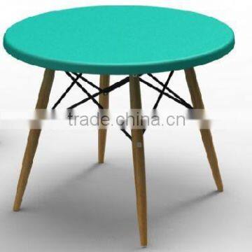 Short Eiffel Legs Leisure Plastic Round Table Small