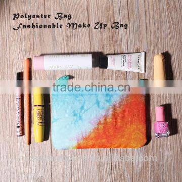 Custom Makeup Travel Promotional Fashion Polyester Cosmetic Bags