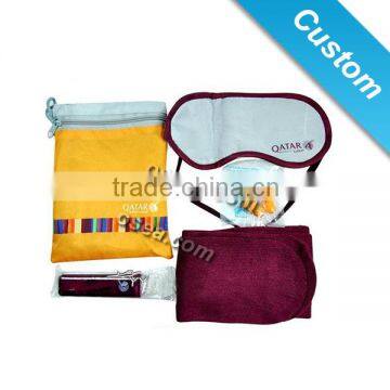 Customized airline travel kit set sample free