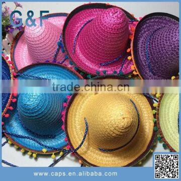 Colorful Oversized Sombrero Mexico Straw Hat