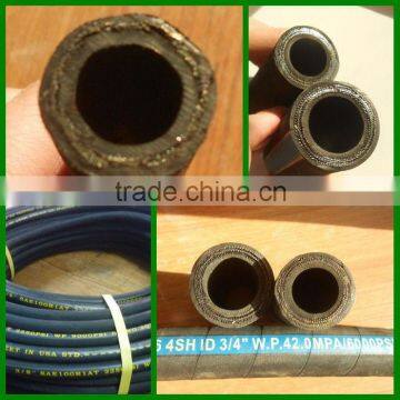 No Smell ! Hydraulic Rubber Hose,Stainless Steel Spiral Hose EN856 4SH