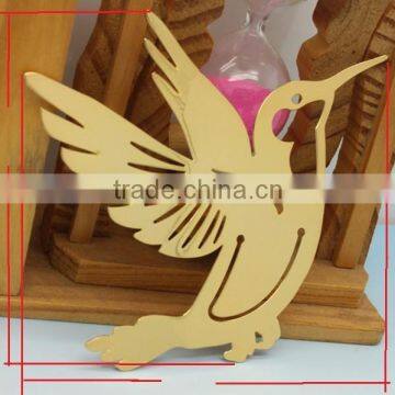 2015 wholesales Metal Gold fly bird Bookmarks for promotion