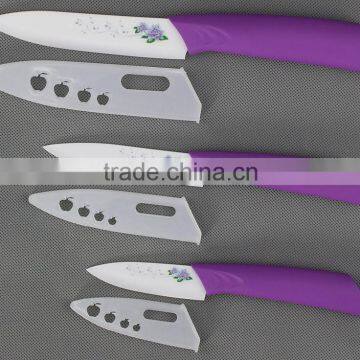 FINDKING 2014 Hot High Quality Flower Painted Zirconia Ceramic Kitchen Knife Set Fruit Kit 3" 4" 5'' Inch+Covers photo-2