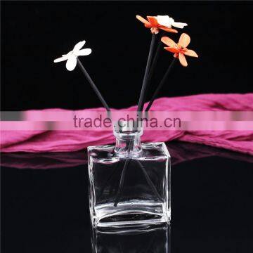 classic square 50ml empty round reed diffuser bottle for fragrance