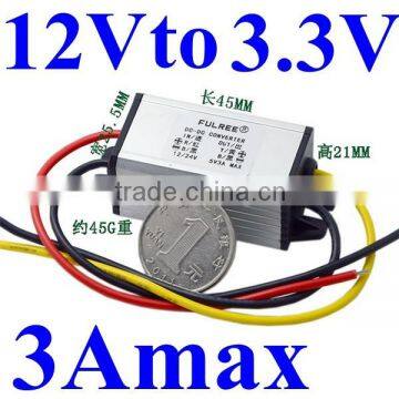 12v to 3.3v dc step down converter buck 3A 10W voltage regulator waterproof