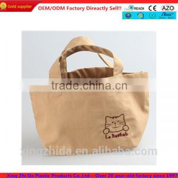 factory wholesale canvas shopping bag directly 2014