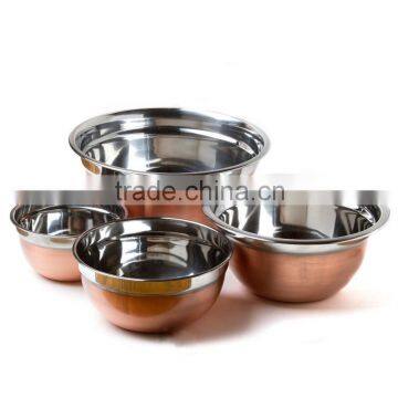 Stainless Steel Salad Bowl With Anti-Slip Silicone Base photo-3