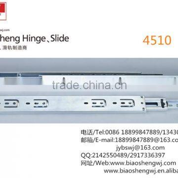 HOT SALE 3-fold 45mm height 1.0*1.0*1.0mm ball bearing drawer slide rail
