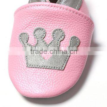 2016 New High Quality Comfortable Fashion Cute Pink Princess Baby Leather Toddler Shoes photo-4