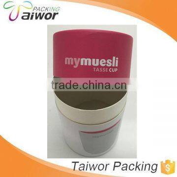 Custom food grade paper box cylinder packaging box