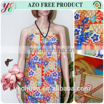 Colourful printed hawaiian style rayon fabric alibaba dresses fabric