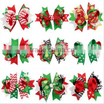 new design christmas bow headband with clip