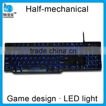 Adjustable Backlit Gaming Keyboard_professional Half Mechanical Keyboard Quality Choice photo-3