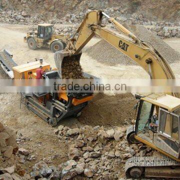 Large capacity mobile iron ore crusher plant used in Saudi Arabia