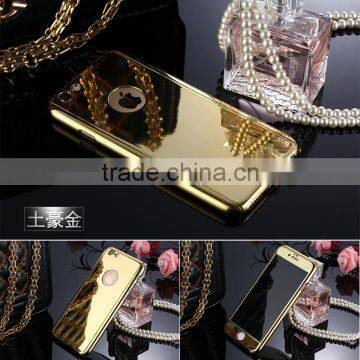 3 in 1 Full Cover Protective Mobile Phone Cover for IPhone 6 Chromed 360 Case With Tempered Glass Supplier's Choice