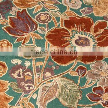 100% New Zealand wool big flower pattern carpet with various colors