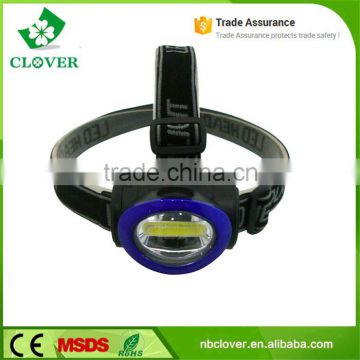 ABS material 3W cob high power headlamp promotional with 200 lumens