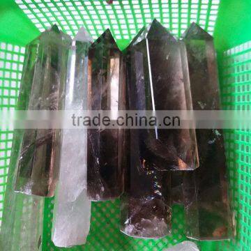Large Natural Rock Smoky Quartz Crystal Point photo-3