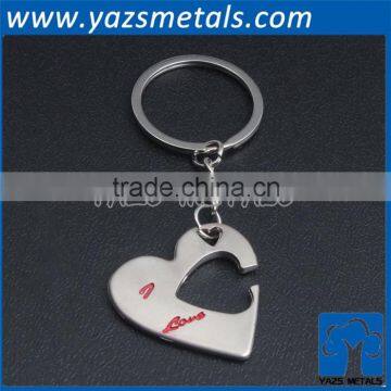 factory custom Valentine's Day gift metal keychain