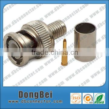 coaxial cable Male Crimp rg59 u crimp bnc connector