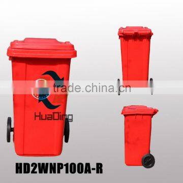 100 liter Europe standard HDPE plastic trash can