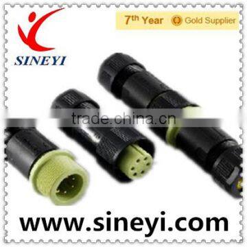 IP68 Waterproof electrical welding connector 6pin male female 125V 5A