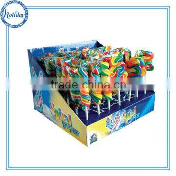 China cheap paper candy counter displays box with holes