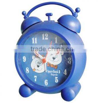 plastic twin bell table alarm clock