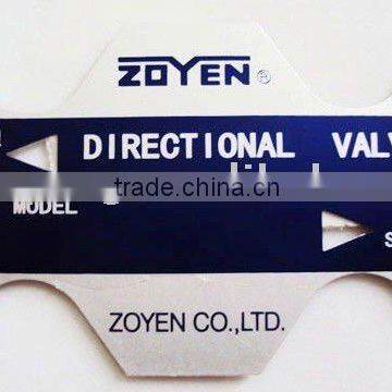 High-grade aluminium nameplate