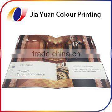 Cheap price A4 Silver stamping saddle stitch book printing