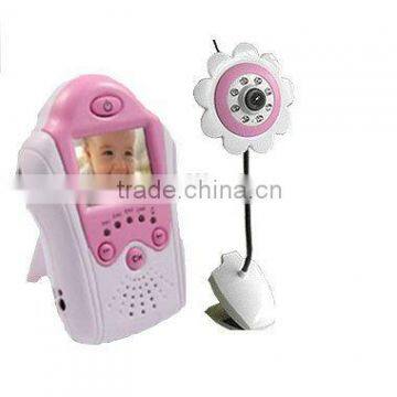 2.4G wireless 4 channels 1.8" TFT LCD rechargeable video baby monitor