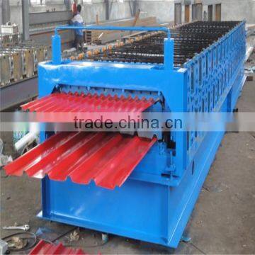 IBR and corrugated double layer sheet roofing tile roll forming machine