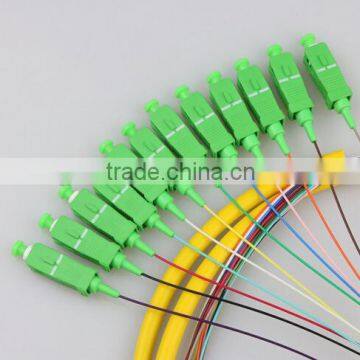 12 Cores G652D Fiber Optical SC APC Jumper and Pigtail for FTTH