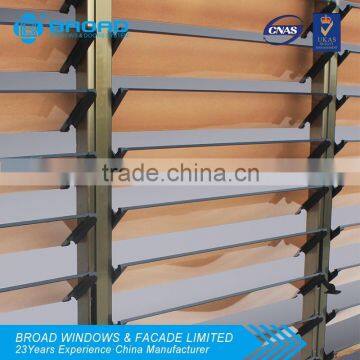 Vertical blinds window with aluminum profile and 6mm tempered glass