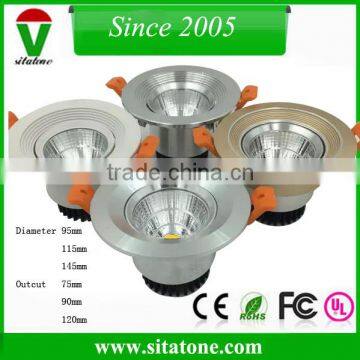 95mm 115mm 145mm white silver grey golden led ceiling light 5w 7w 10w 15w 20w 30w