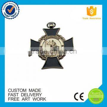 Commemorative gift double side 3D souvenir gold medal