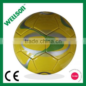 Printed yellow promotional football